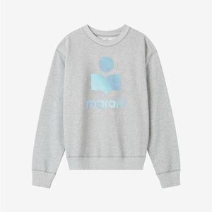 ISABEL MARANT ETOILE LOGO PRINTED CREW NECK SWEATSHIRT FR 44